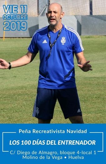 Monteagudo repasará sus primeros cien días en el banquillo del Recre en la peña Navidad