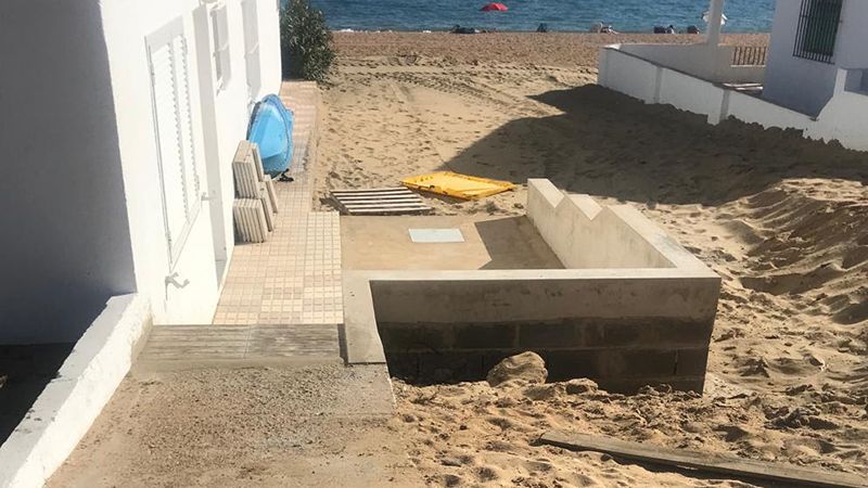 Cs Lepe exige explicaciones al alcalde por una obra privada sobre las dunas de La Antilla