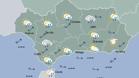 Un sábado tormentoso: la previsión para Huelva