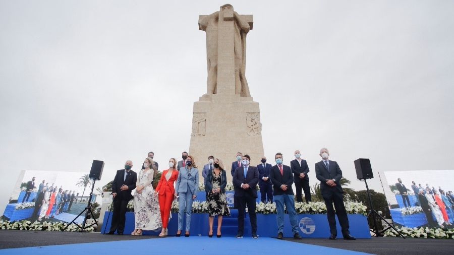 El Puerto de Huelva inaugura la rehabilitación del Monumento a Colón y anuncia que ejecutará la del Muelle de Tharsis