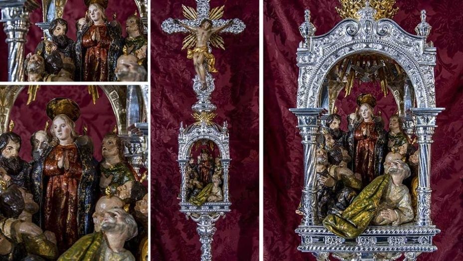 La Hermandad de Huelva incorpora nuevos elementos de orfebrería para su simpecado