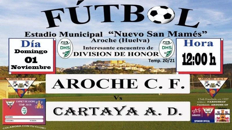 Derbi Aroche-Cartaya y visita del Atlético Onubense al Espeleño