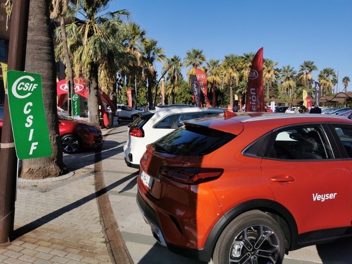 Más de 60 vehículos de seis marcas ya están disponibles para los visitantes de la II Feria del Automóvil Grupo Conquero-CSIF