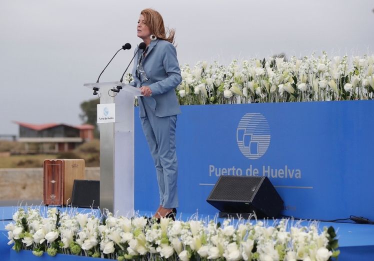 El Puerto de Huelva inaugura la rehabilitación del Monumento a Colón y anuncia que ejecutará la del Muelle de Tharsis