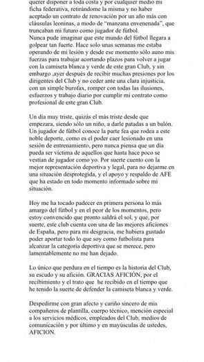 Iván Robles despedido por el Córdoba 'de la forma más cruel y fría'