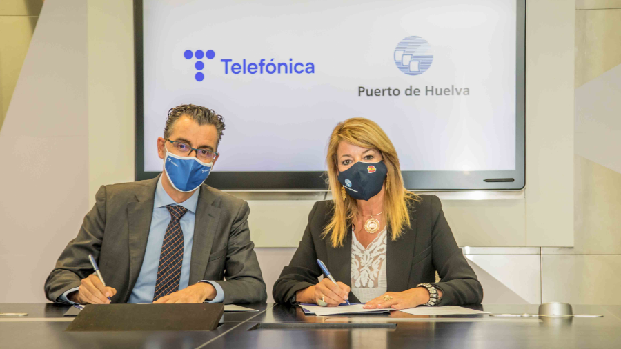 Telefónica desplegará en el Puerto de Huelva el primer nodo de innovación Fiware portuario mundial
