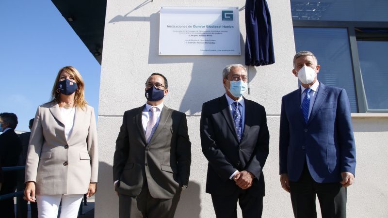 Palos presume de economía circular con la planta de biodiésel de Gunvor
