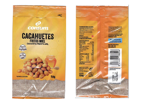 ¡Importante! Detectan cuerpos metálicos en paquetes de frutos secos vendidos en diversos supermercados