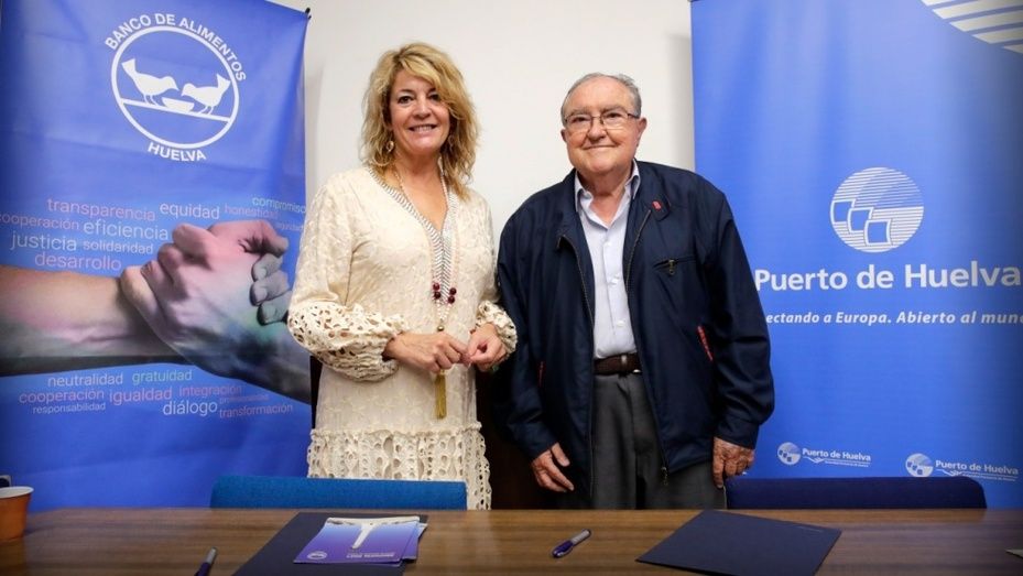 El Puerto de Huelva renueva su colaboración con el Banco de Alimentos