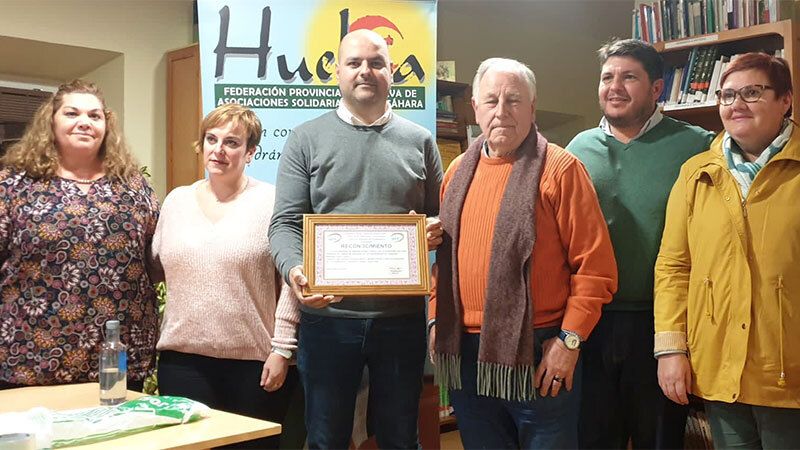 Zalamea recibe un reconocimiento por su compromiso con la causa saharaui