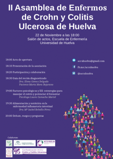 Enfermos de Crohn y colitis ulcerosa celebran este viernes una asamblea en el campus del Carmen