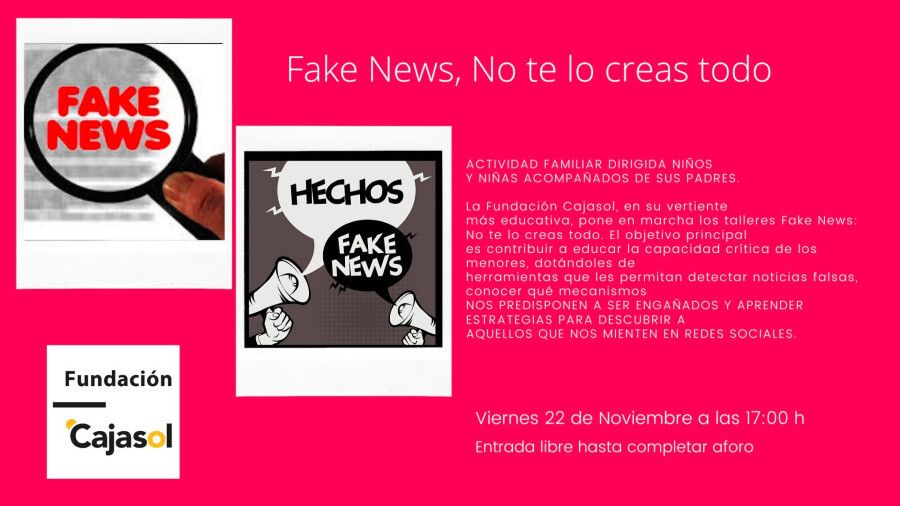 Charla familiar sobre 'Fake News' en la Fundación Cajasol