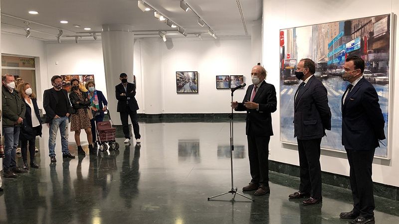 La nueva etapa pictórica de Pedro Rodríguez llega a la Caja Rural