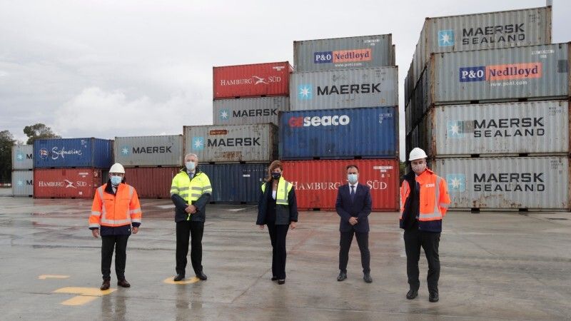 El Muelle Sur del Puerto de Huelva amplía su capacidad para el almacenamiento y logística de contenedores