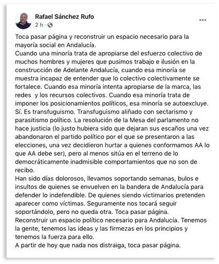 El runrún: ¿Fin del culebrón en Adelante? 