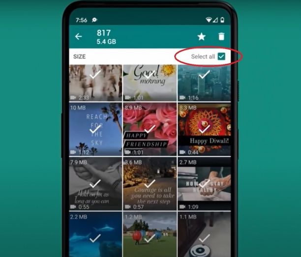 Libera espacio en tu móvil con la nueva eliminación masiva de archivos de WhatsApp