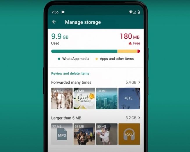 Libera espacio en tu móvil con la nueva eliminación masiva de archivos de WhatsApp