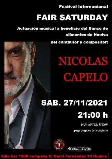 Concierto de Nicolás Capelo a beneficio del Banco de Alimentos por el Fair Saturday