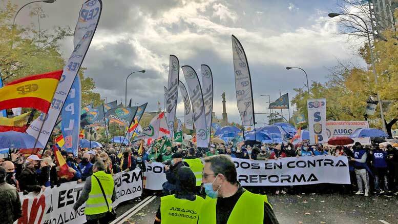 La Policía Local de Huelva apoya en Madrid a las Fuerzas de Seguridad