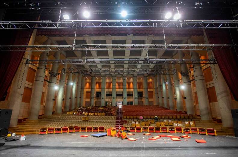 El palacio de congresos de la Casa Colón, cerrado hasta marzo por obras de rehabilitación