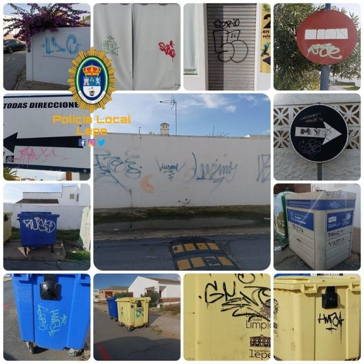Solicitan la colaboración ciudadana para encontrar a los grafiteros que están causando daños en La Antilla