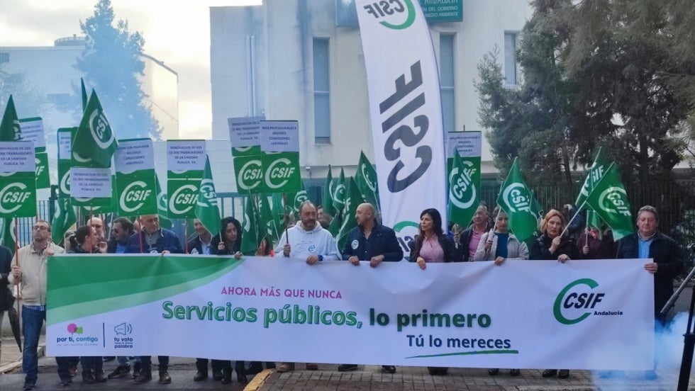 CSIF se echa a la calle para denunciar “el deterioro” de servicios públicos básicos