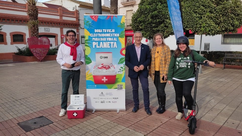 Llega a Bonares la campaña ‘Dona Vida al Planeta’ para concienciar del reciclaje de aparatos eléctricos y electrónicos