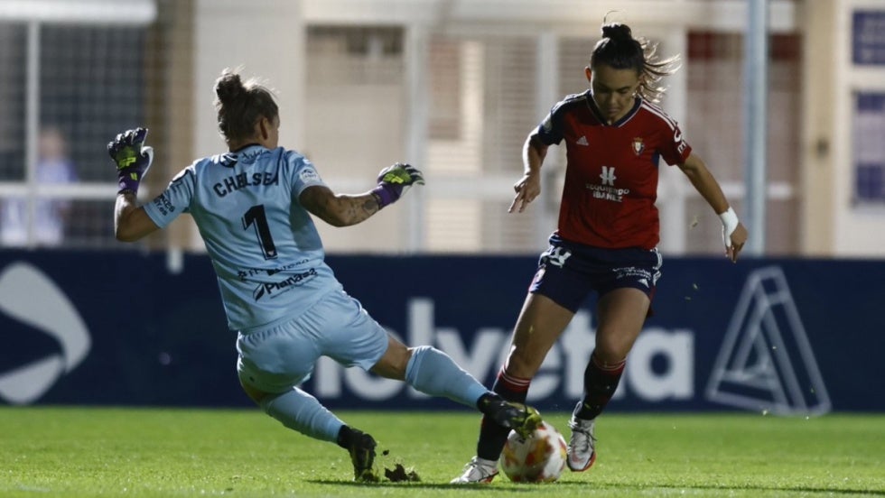 El Sporting Huelva dice adiós a la Copa en Pamplona (2-0)