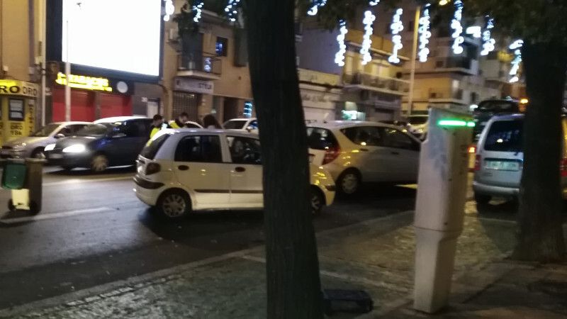 Hasta cuatro coches implicados en un accidente en Federico Molina
