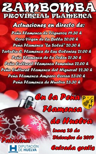 La Diputación organiza la gran Zambomba navideña en la Peña Flamenca