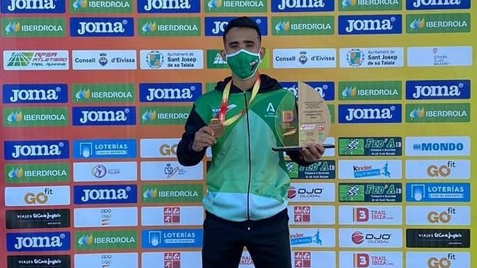 Hamza Ait Mansour se cuelga el bronce con Andalucía en el Nacional de Trail