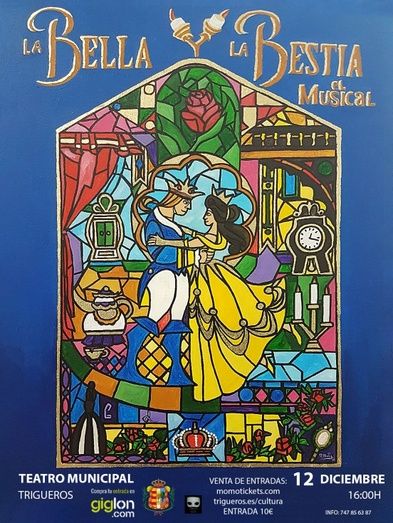 El musical de 'La Bella y La Bestia' llegará el día 12 a Trigueros en su gira española