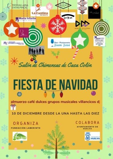La Fundación Laberinto celebra este viernes su Fiesta de Navidad en la Casa Colón