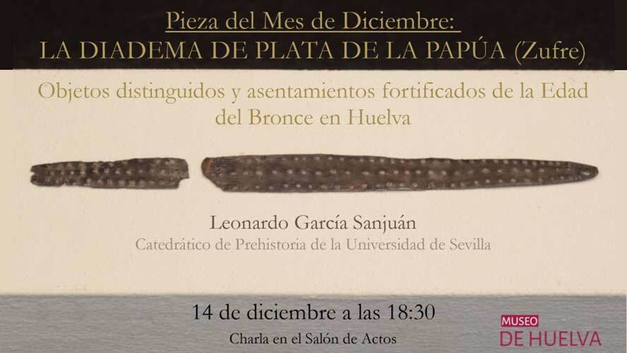La diadema de plata de La Papúa (Zufre) protagoniza la conferencia de la pieza del mes del Museo