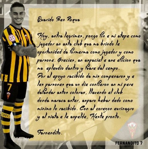 Fernandito ficha por el Córdoba B tras salir del San Roque