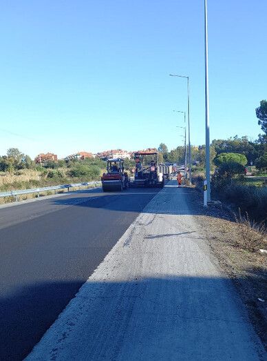 La Junta ejecuta obras en la A-492 a la altura de Aljaraque y Gibraleón