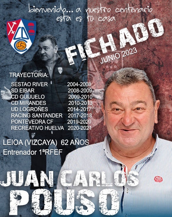 El extécnico albiazul Carlos Pouso entrenará en Primera RFEF
