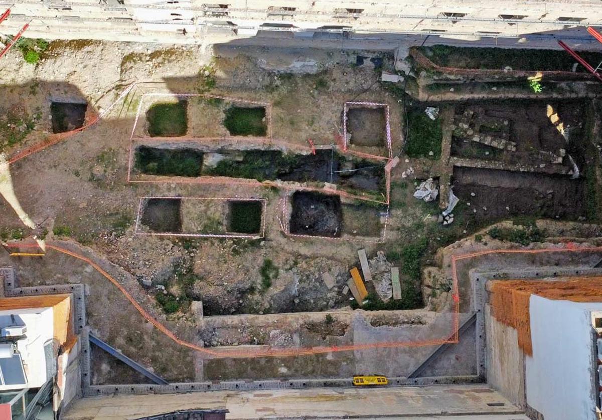 Vista cenital del yacimiento