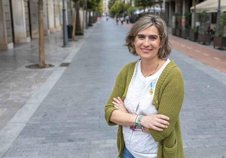 Laura Limón, en la Gran Vía de Huelva