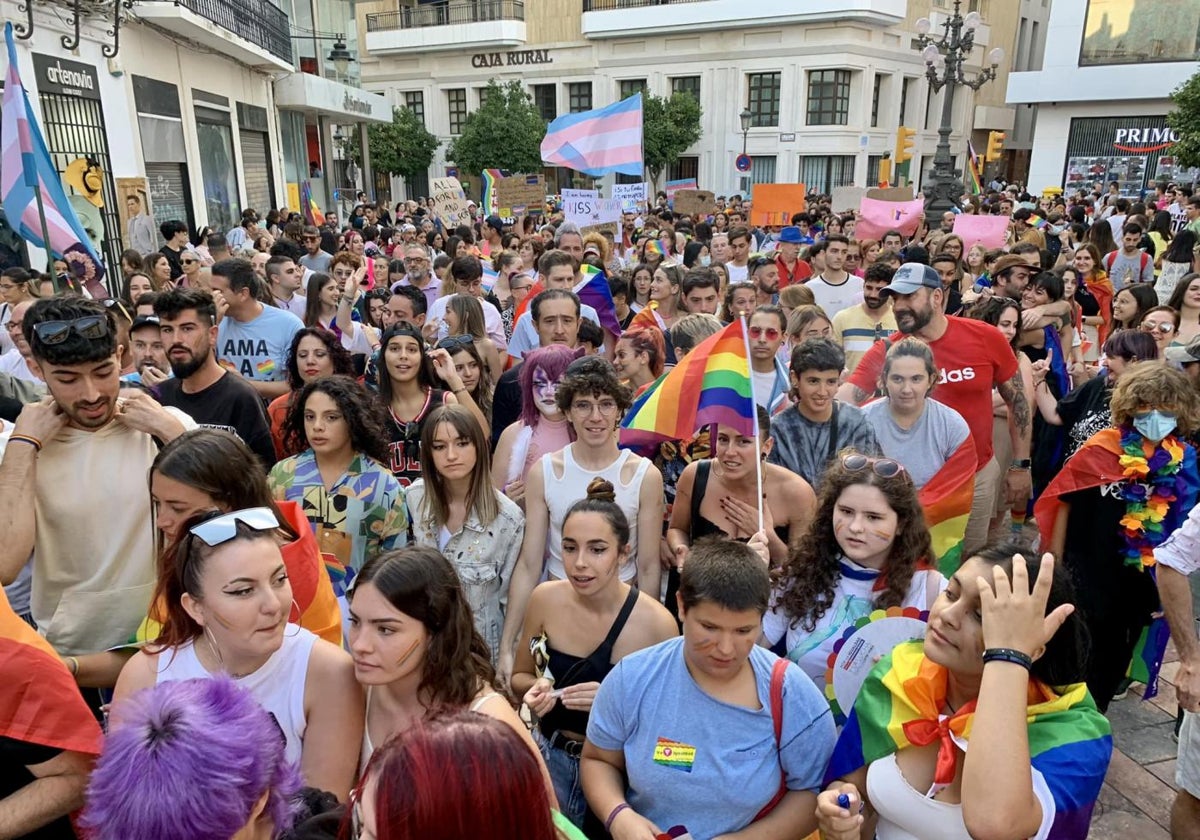 Imagen de archivo de la marcha por el Día del Orgullo en Huelva