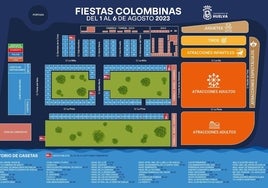 No te pierdas en las Colombinas: así es el plano del recinto