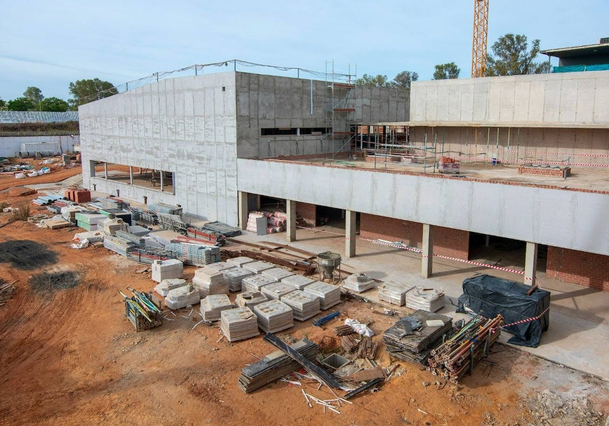 Las obras de la Ciudad Deportiva de Huelva avanzan a buen ritmo