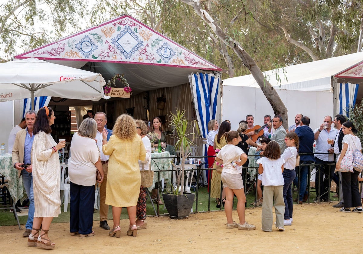 Ambiente este domingo en la Feria el Caballo de Huelva