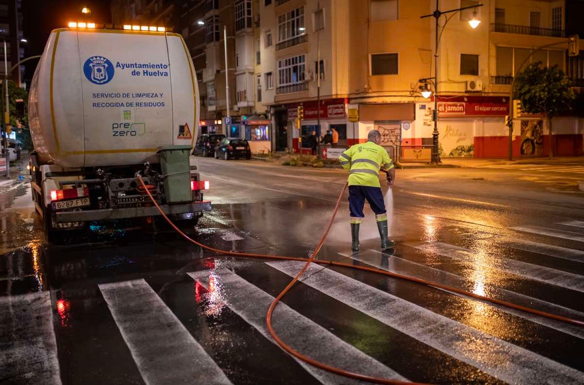 El desolador estado de Huelva capital tras el paso de &#039;Bernard&#039;