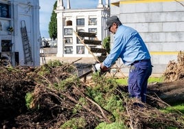 El Cementerio de la Soledad, cerrado por los efectos del temporal a las puertas del Día de los Difuntos