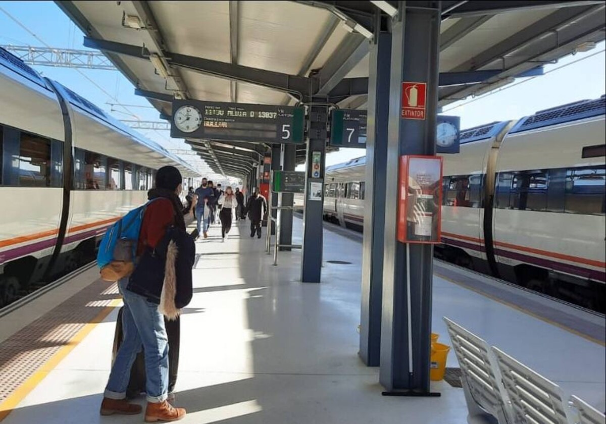 La estación de trenes de Huelva capital