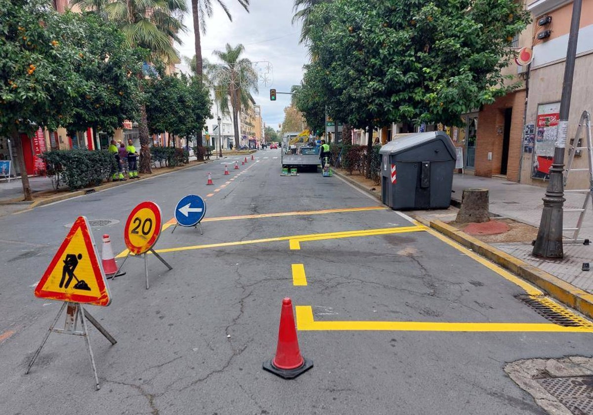 Reordenación de los aparcamientos en la zona de La Merced