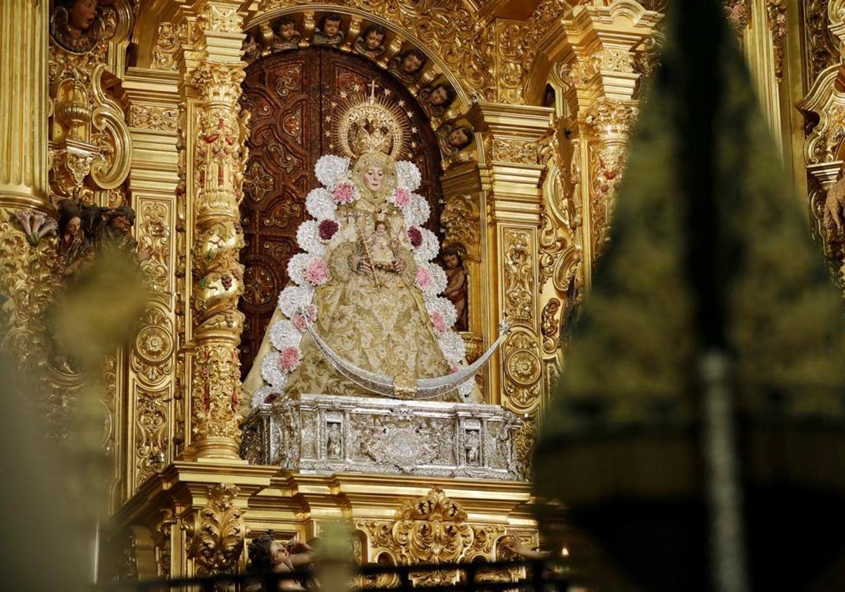 La Virgen del Rocío este sábado en el acto de entrega de la Medalla de Huelva