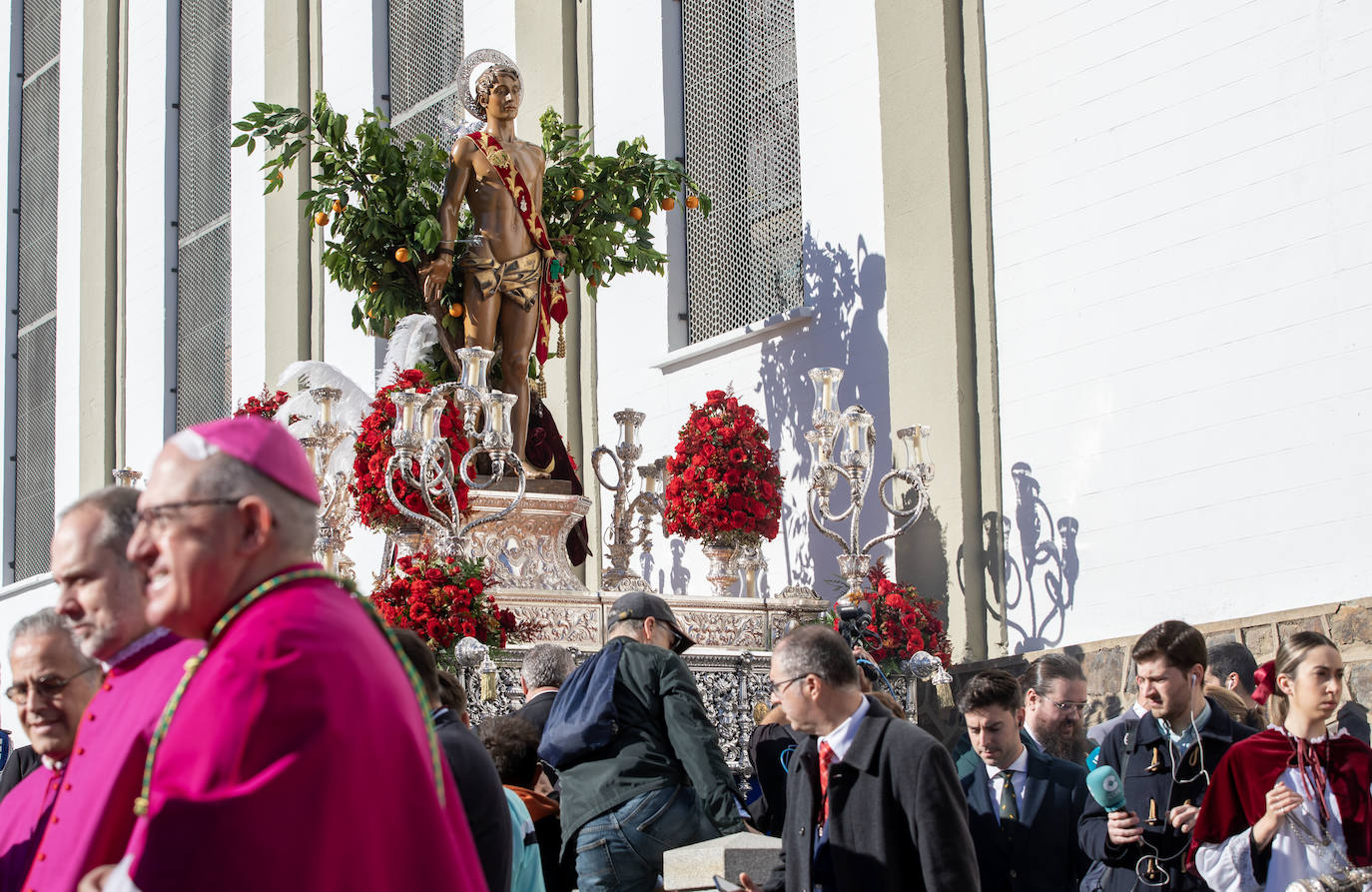 Huelva saca a San Sebastián a pasear: la procesión del patrón, en imágenes