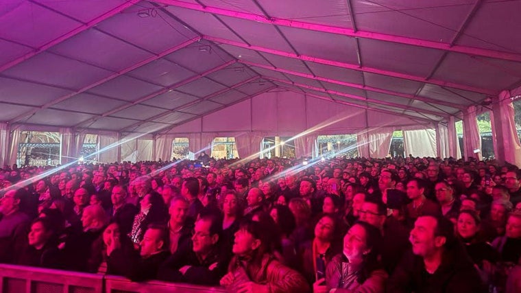 Público asistente al concierto de Los Secretos en Huelva el pasado 19 de enero